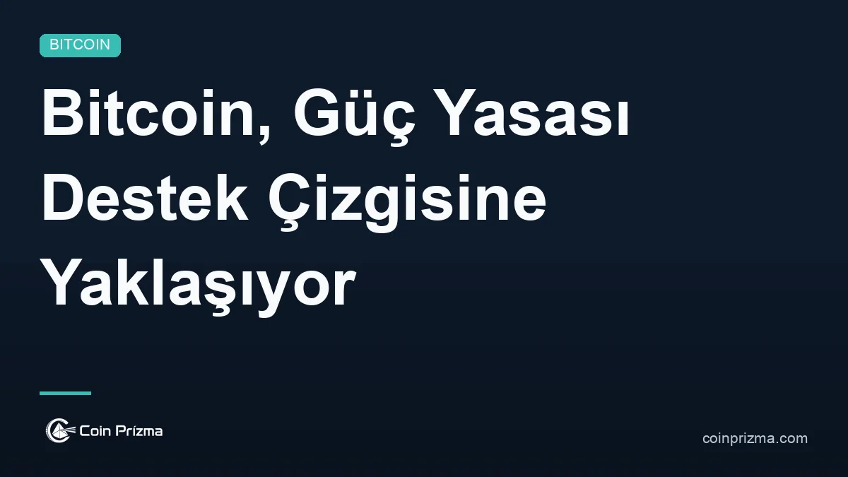 Bitcoin, Güç Yasası Destek Çizgisine Yaklaşıyor