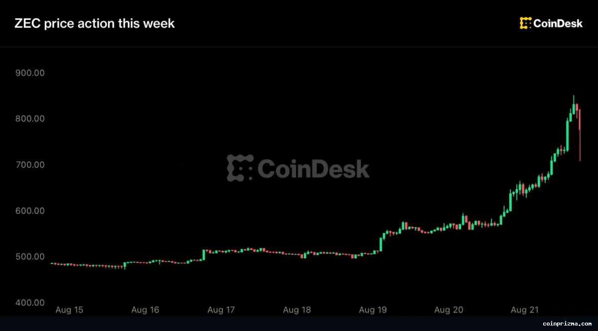 Zcash, Grayscale ETF İlerlemesiyle 800 Doları Geçti