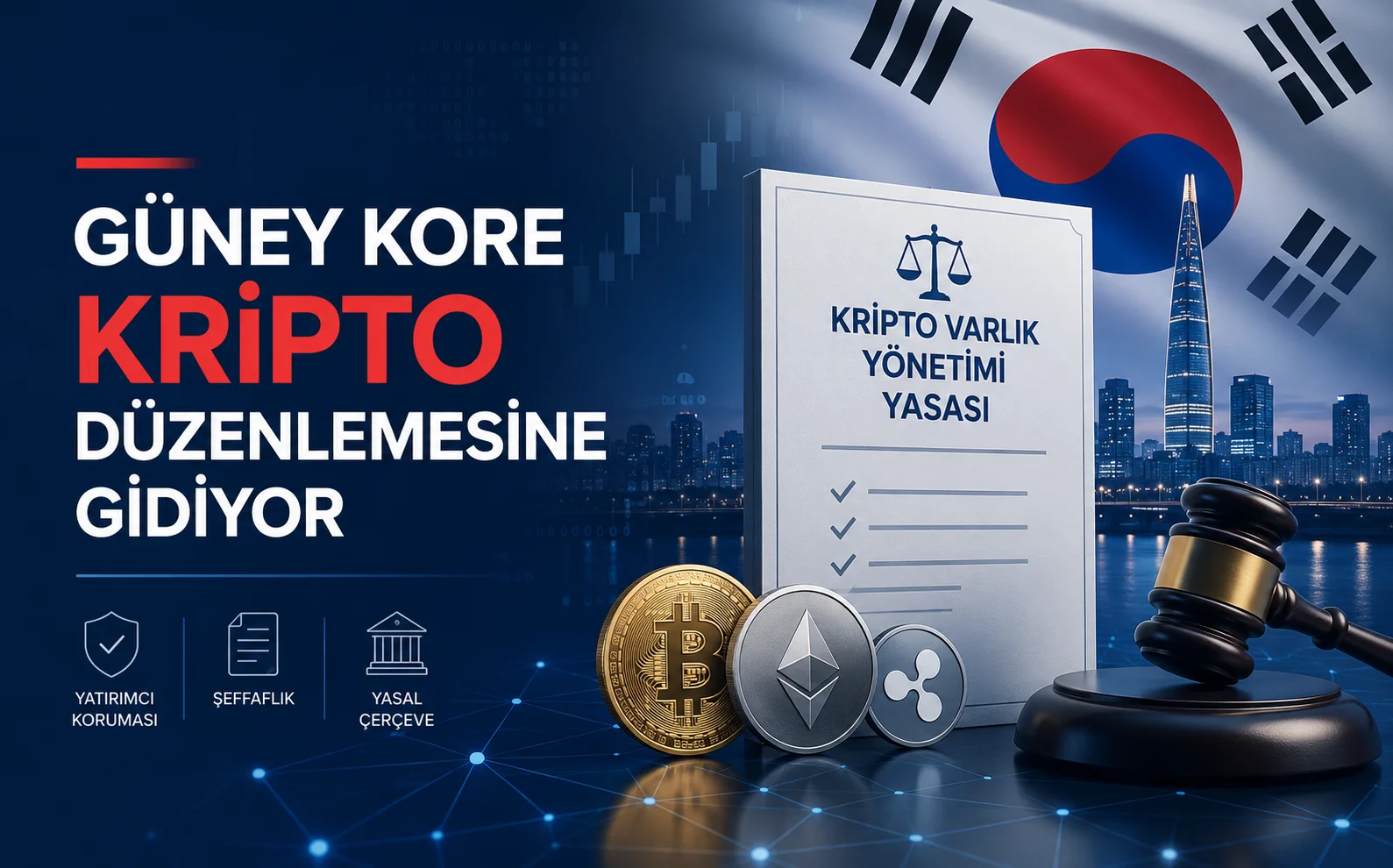 Güney Kore, Kripto Varlık Yönetim Yasası ile Düzenlemelere Gidiyor