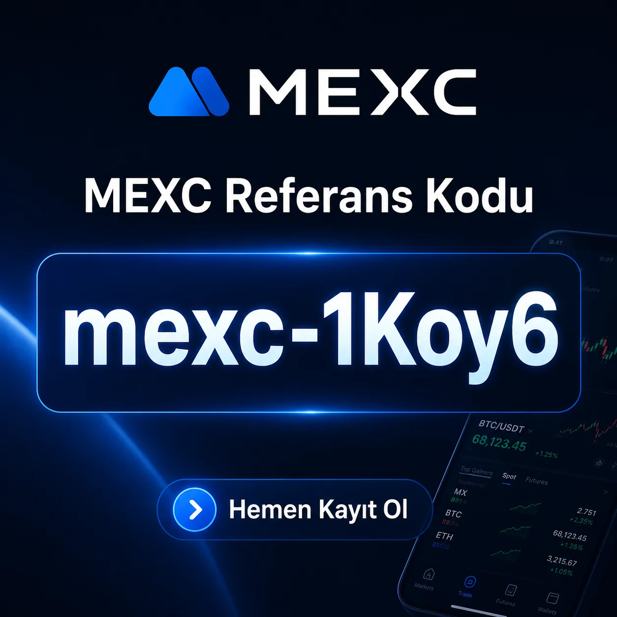 MEXC referans kodu mexc-1Koy6 ile kayıt ol